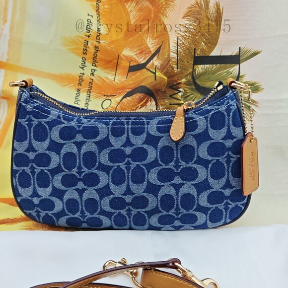 Coach Teri Crossbody Bag Denim Blue - Picture 5 of 11
